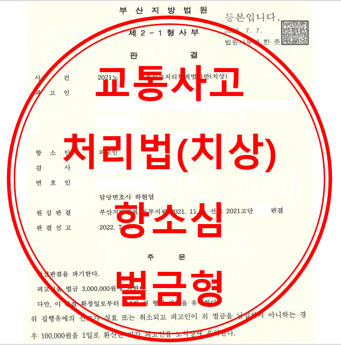 교통사고처리법(치상)