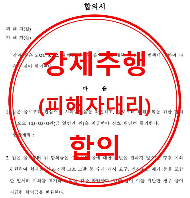 강제추행(피해자 대리)